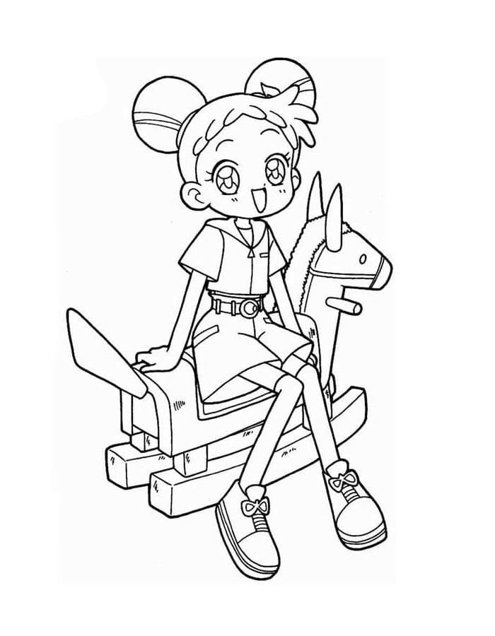 Adorable Magical Doremi coloring page