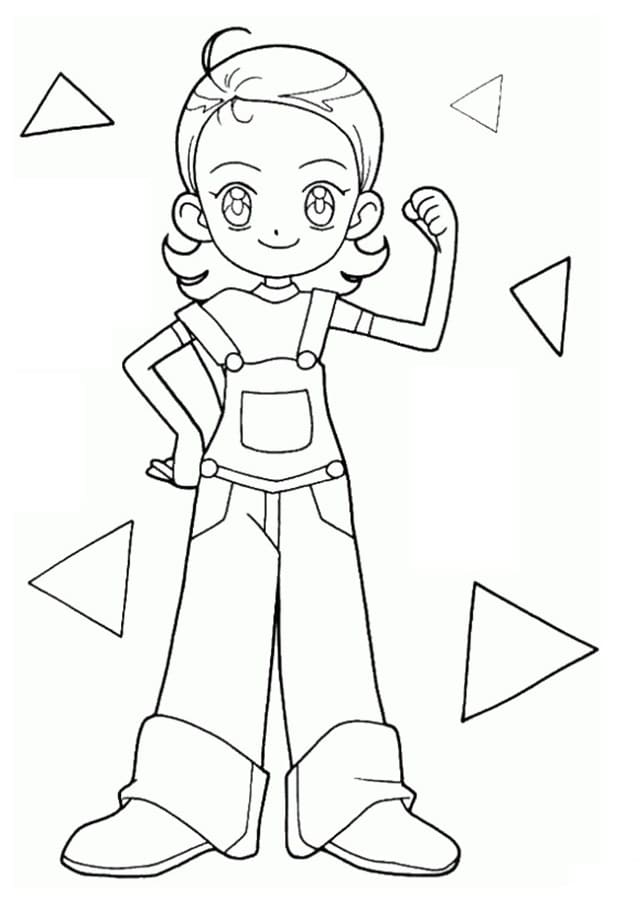 Aiko Senoo in Ojamajo Doremi coloring page