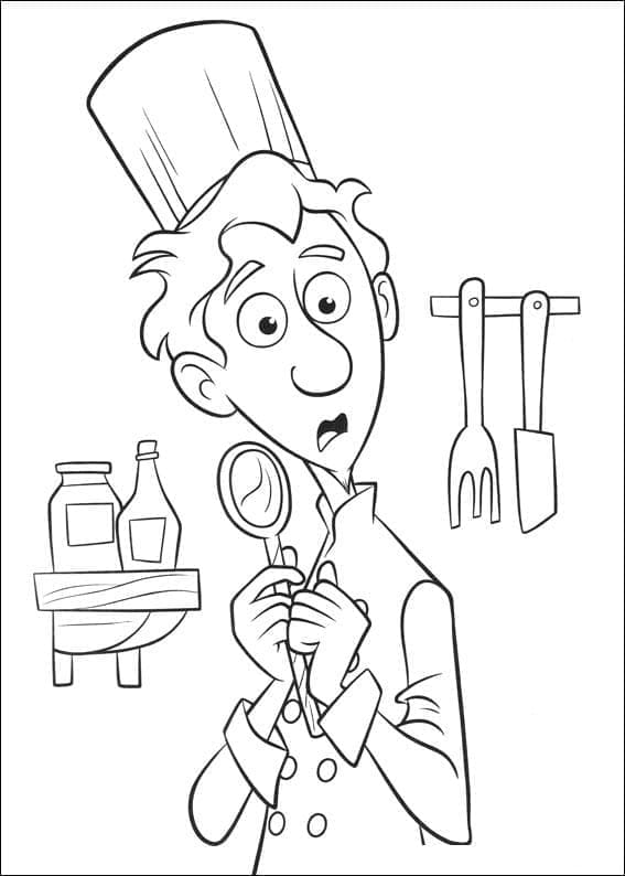 Alfredo Linguini coloring page