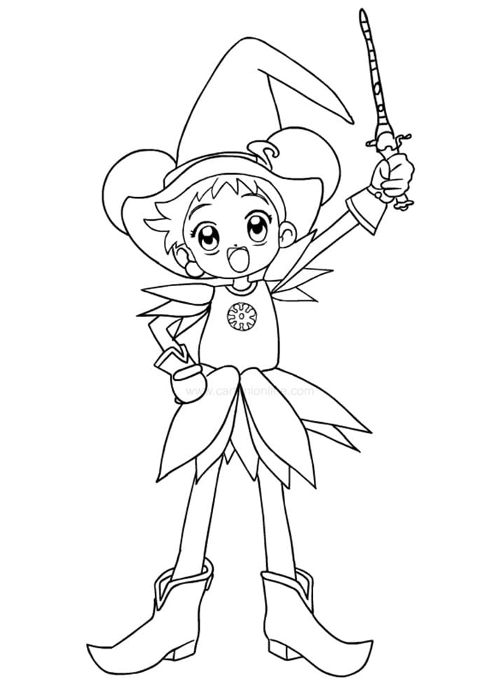 Amazing Doremi Harukaze coloring page