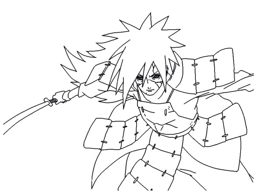 Amazing Madara Uchiha coloring page - Download, Print or Color Online ...