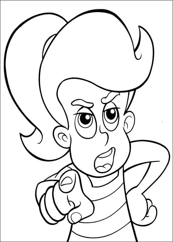 Angry Cindy Vortex coloring page