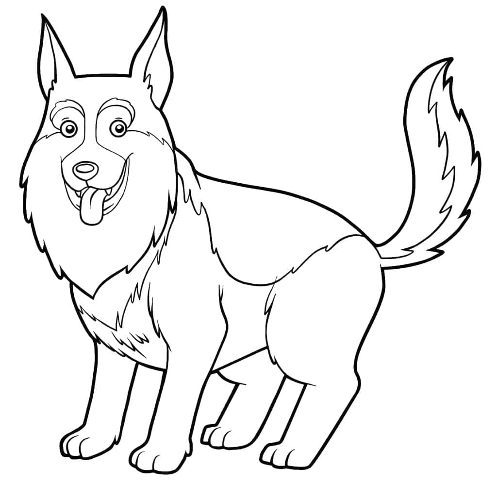 Animated German Shepherd