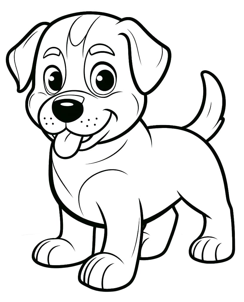 Animated Rottweiler coloring page - Download, Print or Color Online for ...