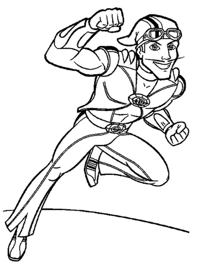 Awesome Sportacus coloring page