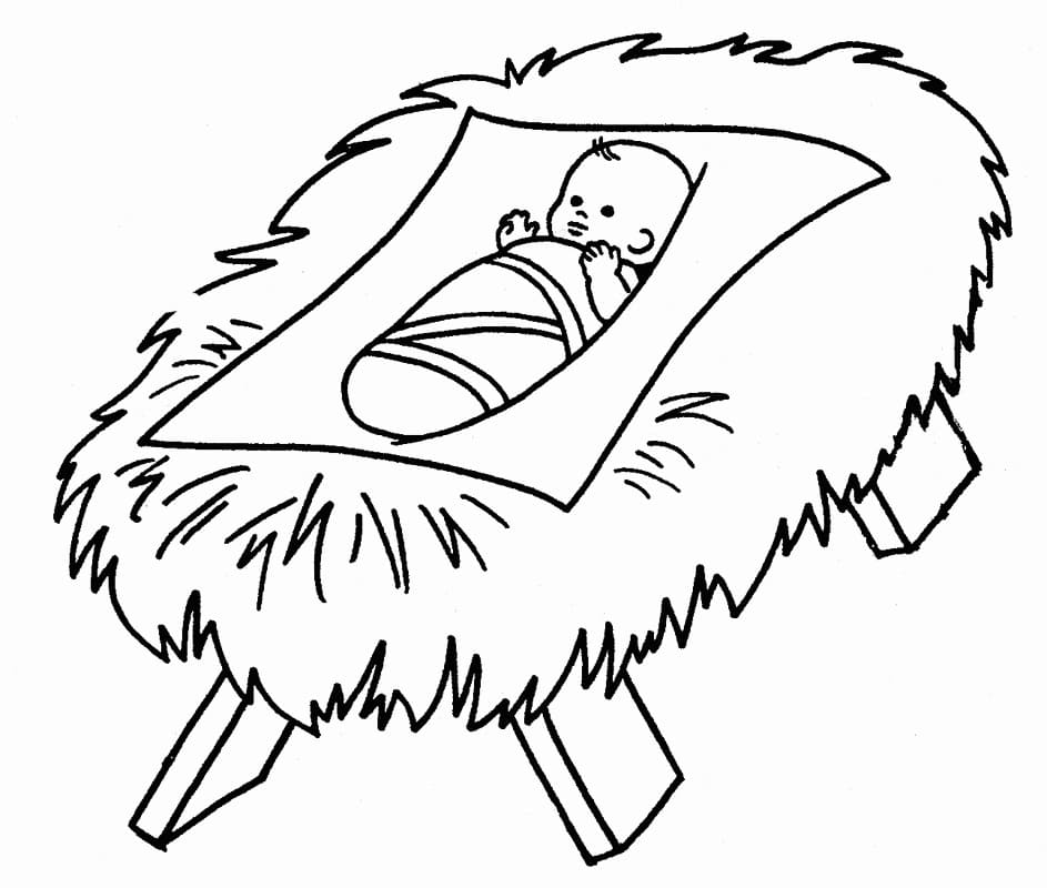 Baby Jesus Nativity coloring page - Download, Print or Color Online for ...