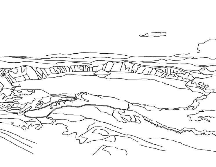 Beautiful Lake Scene coloring page - Download, Print or Color Online ...