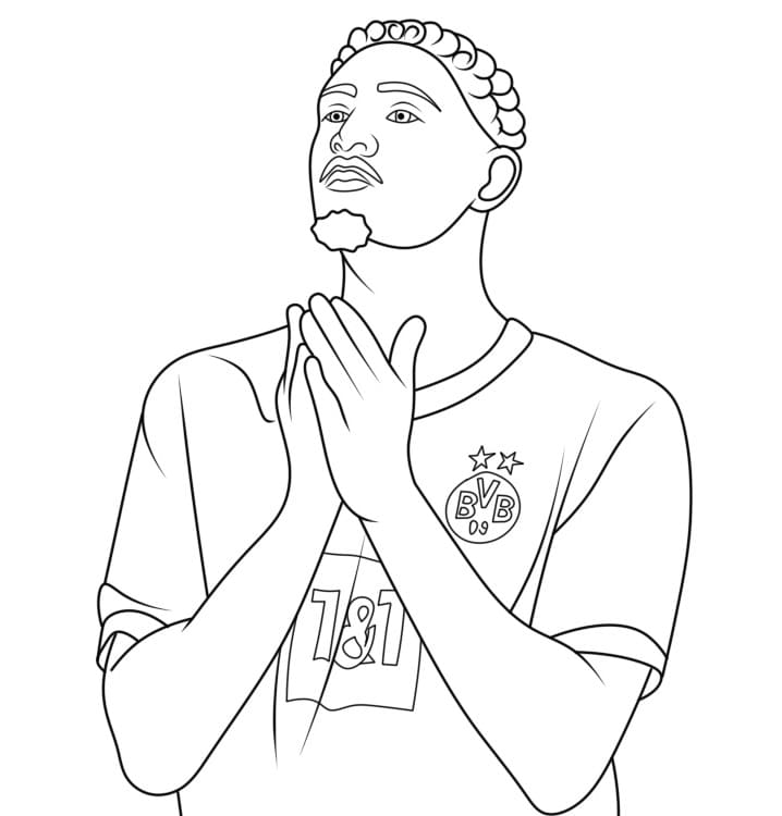 Borussia Dortmund Player coloring page - Download, Print or Color ...