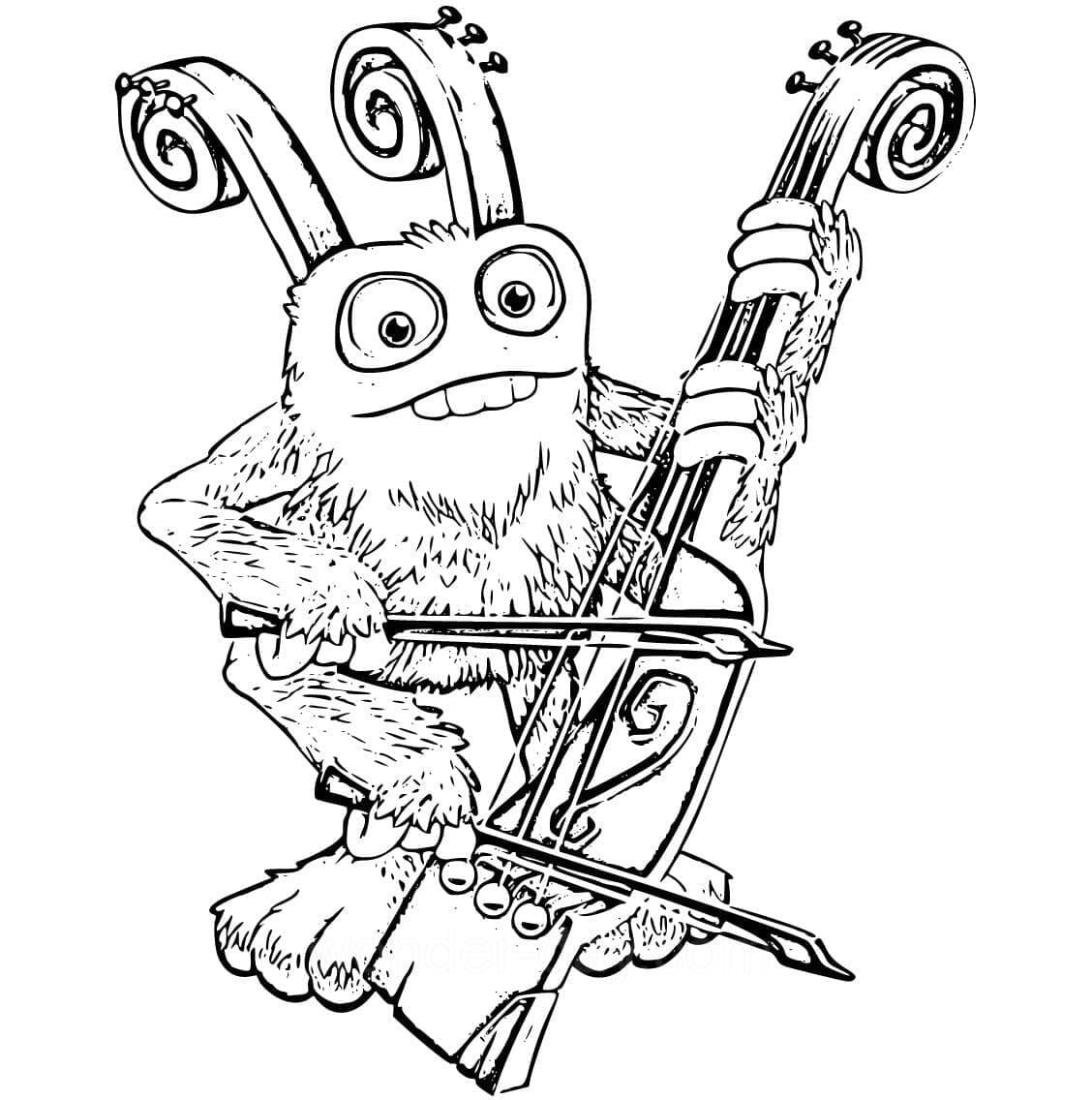 Bowgart from My Singing Monsters coloring page - Download, Print or ...