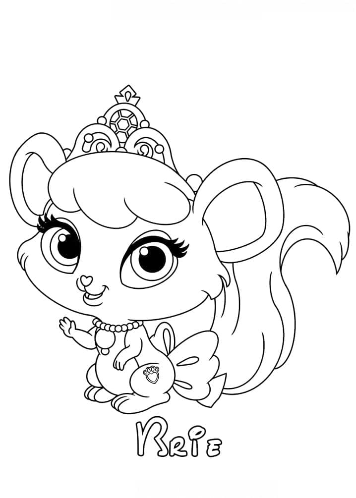 Brie from Palace Pets coloring page