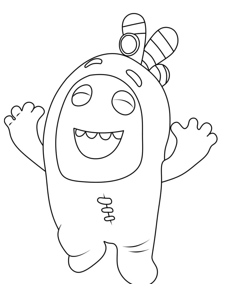 Bubbles Oddbods coloring page - Download, Print or Color Online for Free