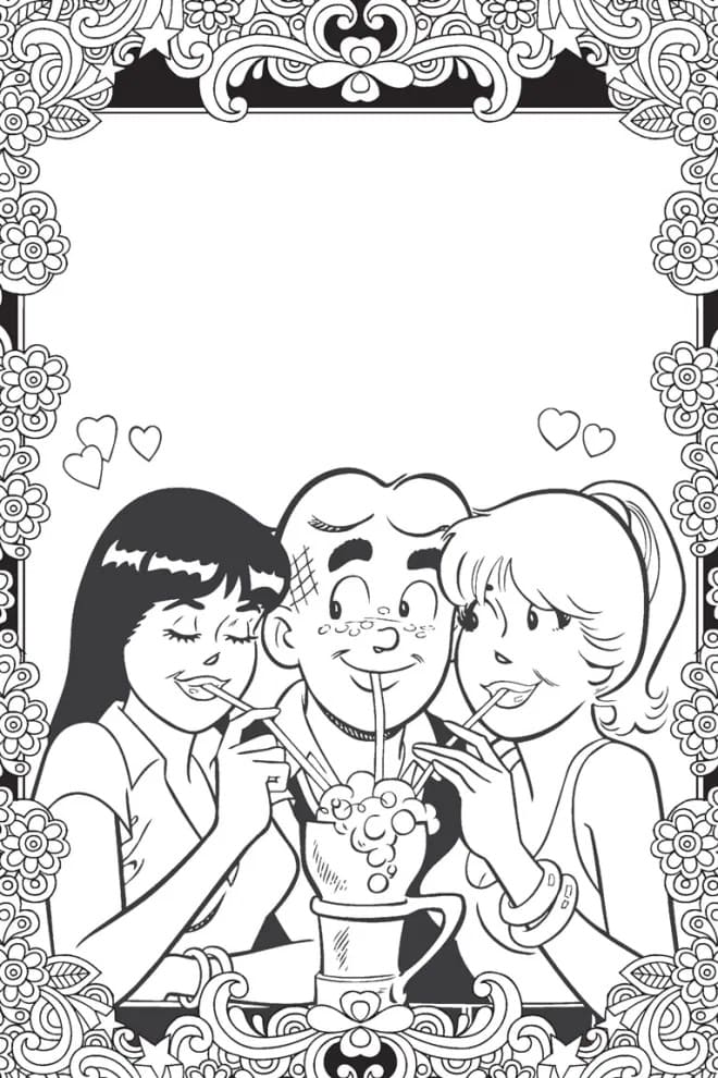 Cartoon Riverdale coloring page