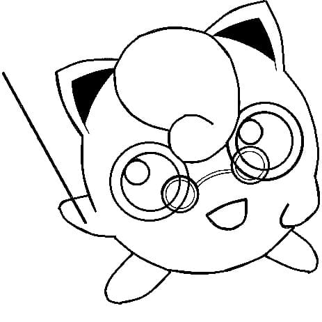 Cool Jigglypuff coloring page