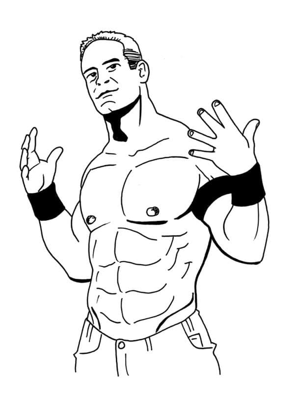 Cool John Cena coloring page - Download, Print or Color Online for Free