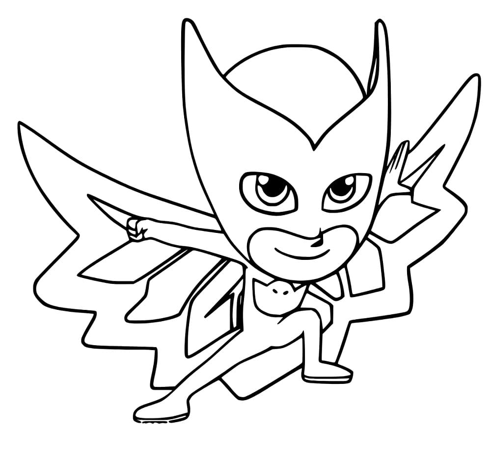 Cool Owlette coloring page