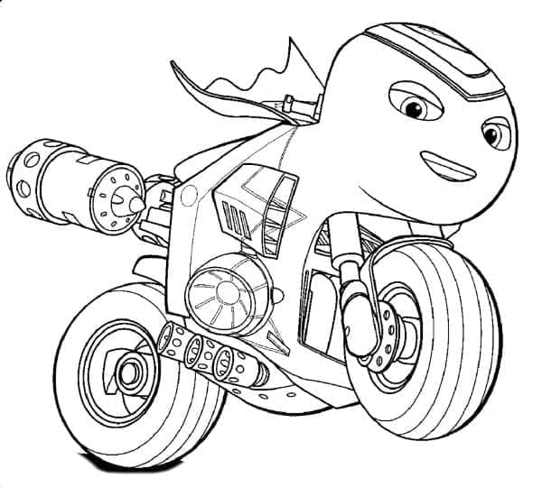 Cool Ricky Zoom coloring page