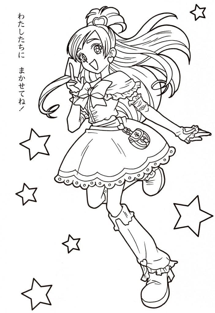 Cute Kise Yayoi coloring page