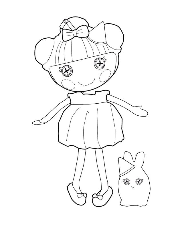 Cute Lalaloopsy coloring page