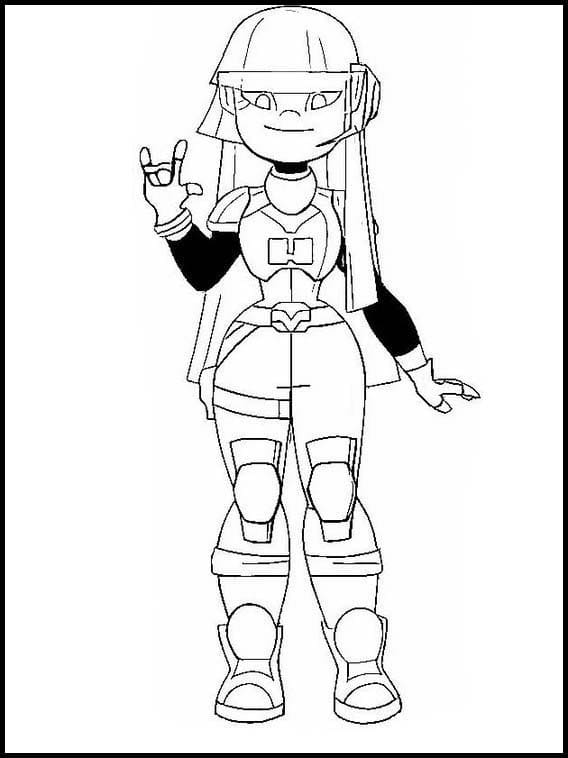 Cute Miko Kubota coloring page