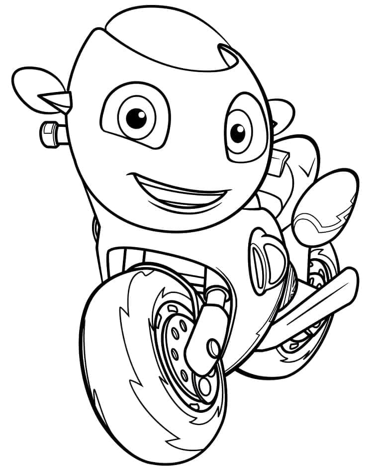 Cute Ricky Zoom coloring page - Download, Print or Color Online for Free