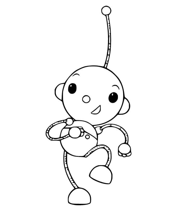 Dancing Olie Polie coloring page