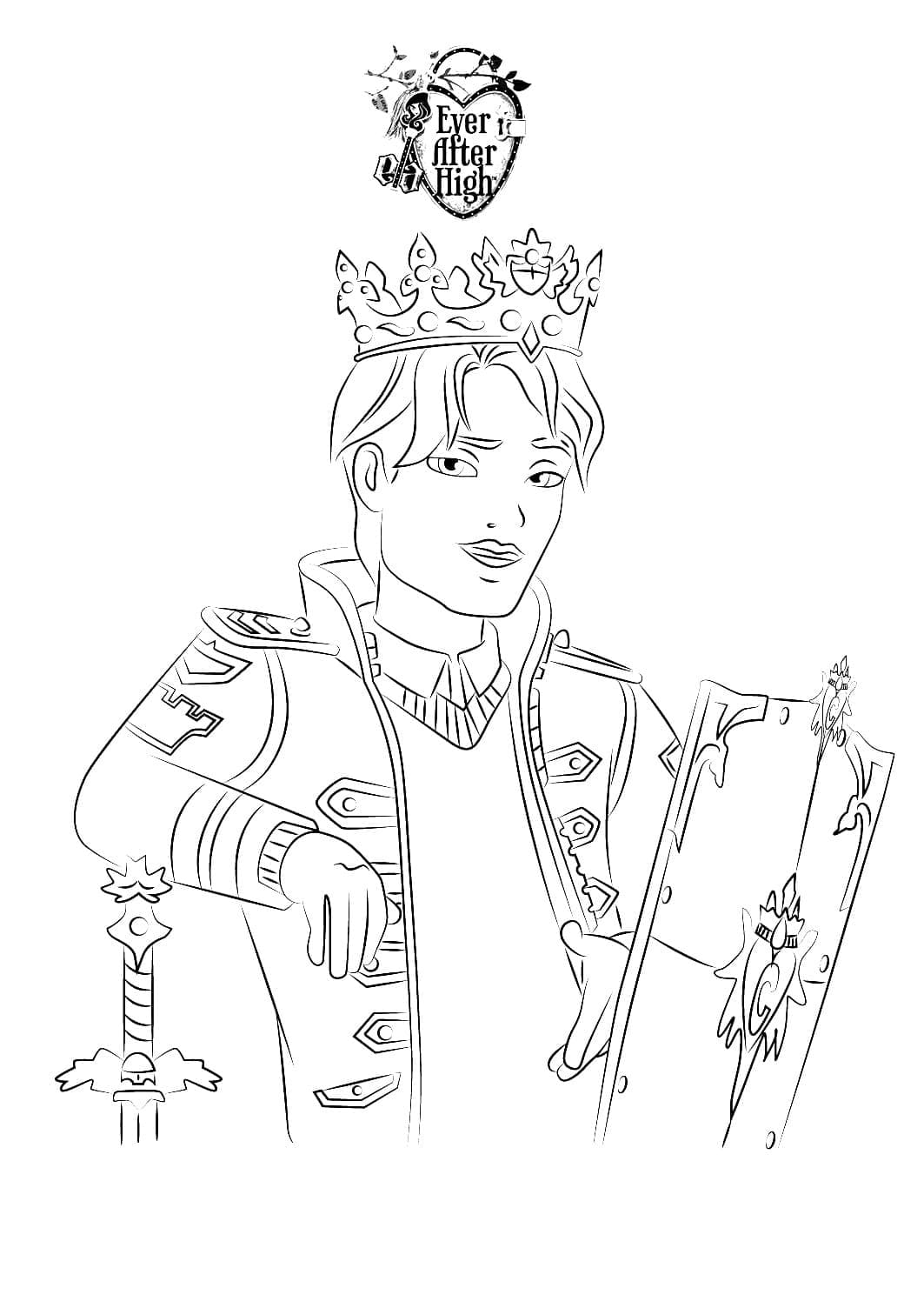 Daring from Ever After High coloring page