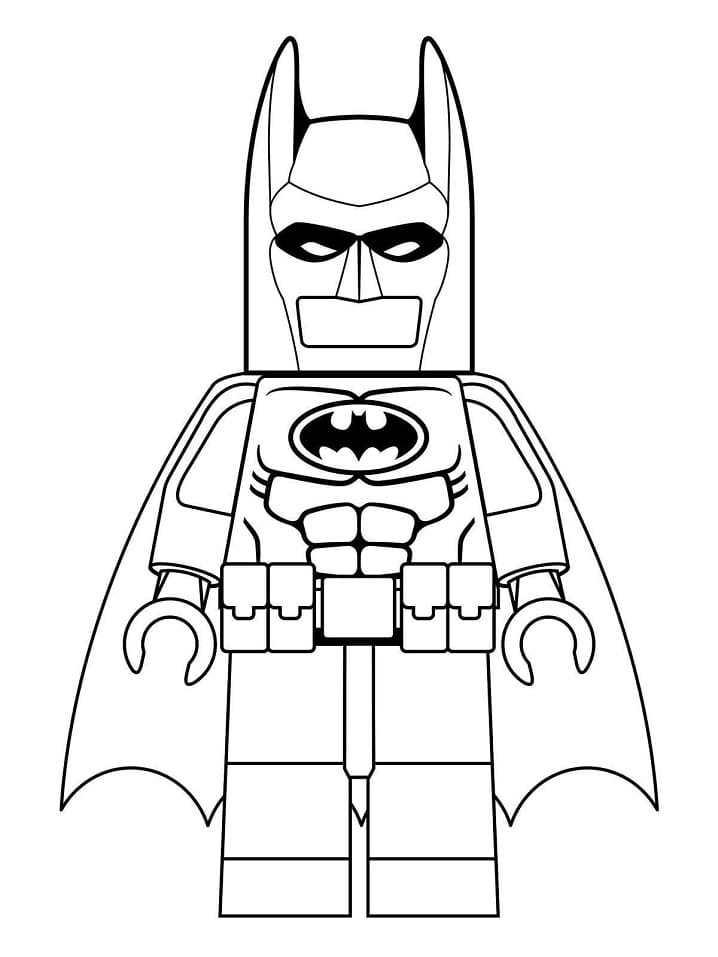 DC Lego Batman coloring page