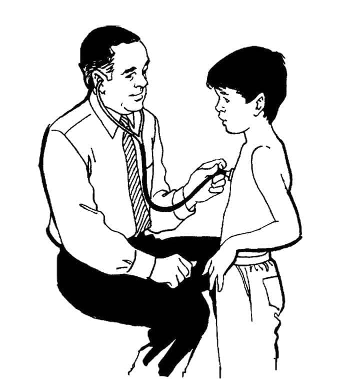 Doctor and A Boy coloring page