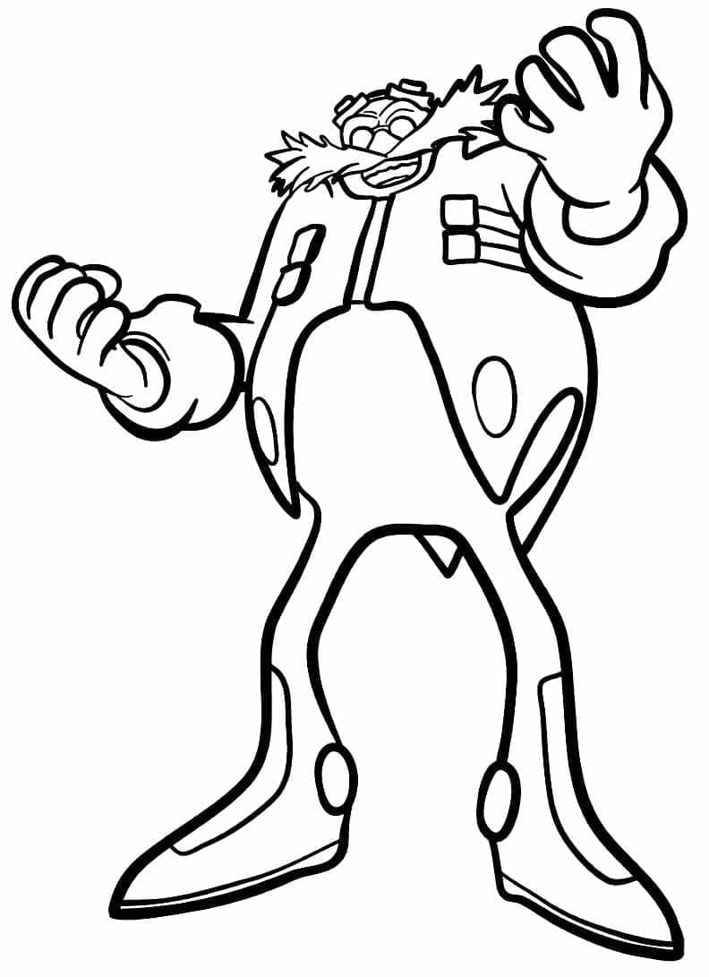 Doctor Eggman is Bad coloring page - Download, Print or Color Online ...