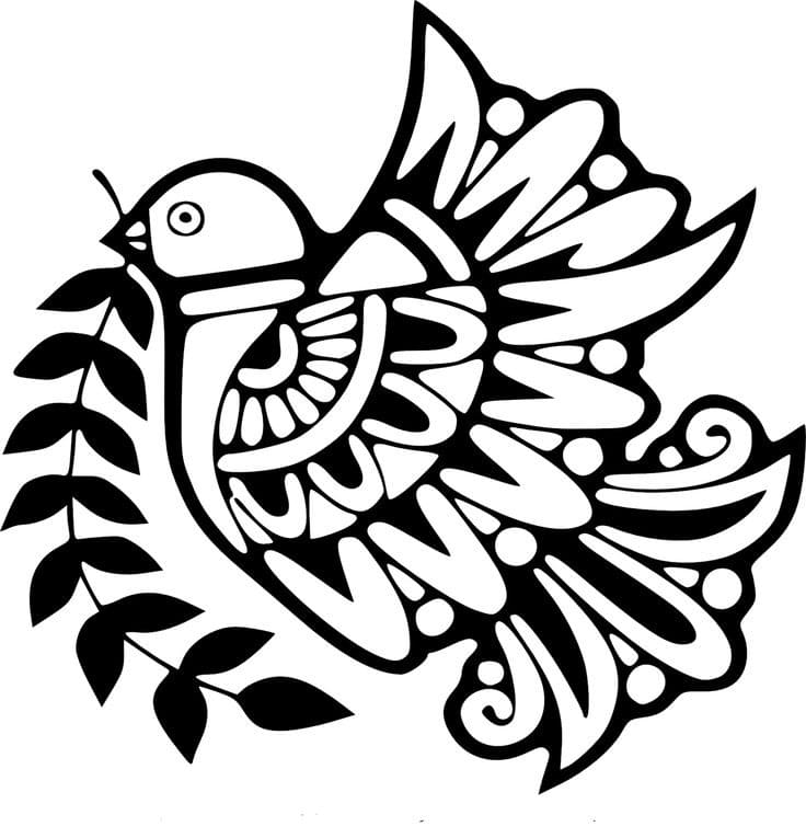 Dove for Adults coloring page