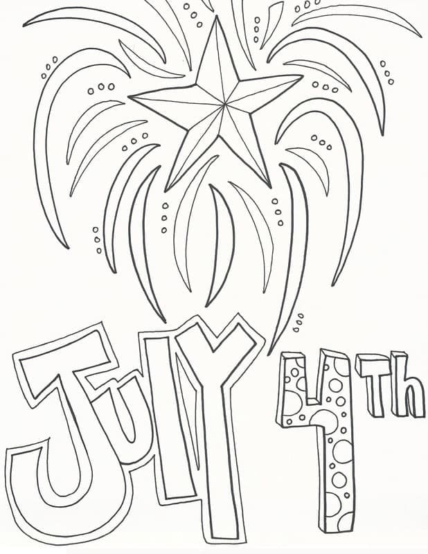 Drawing of 4th of July