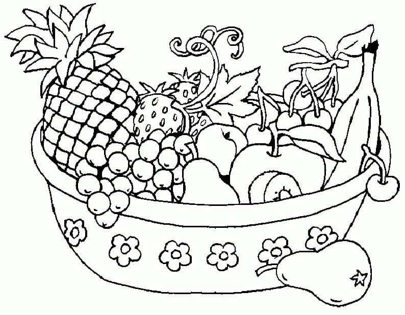 Sketch Fruit Basket Free PNG Images | AI Free Download - Pikbest