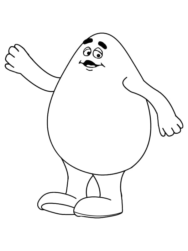 Drawing of Grimace coloring page - Download, Print or Color Online for Free