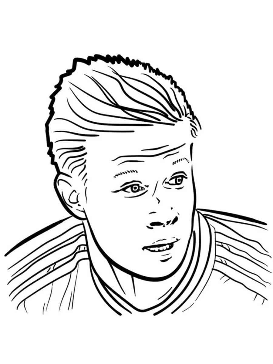 Drawing of Kevin De Bruyne coloring page - Download, Print or Color ...