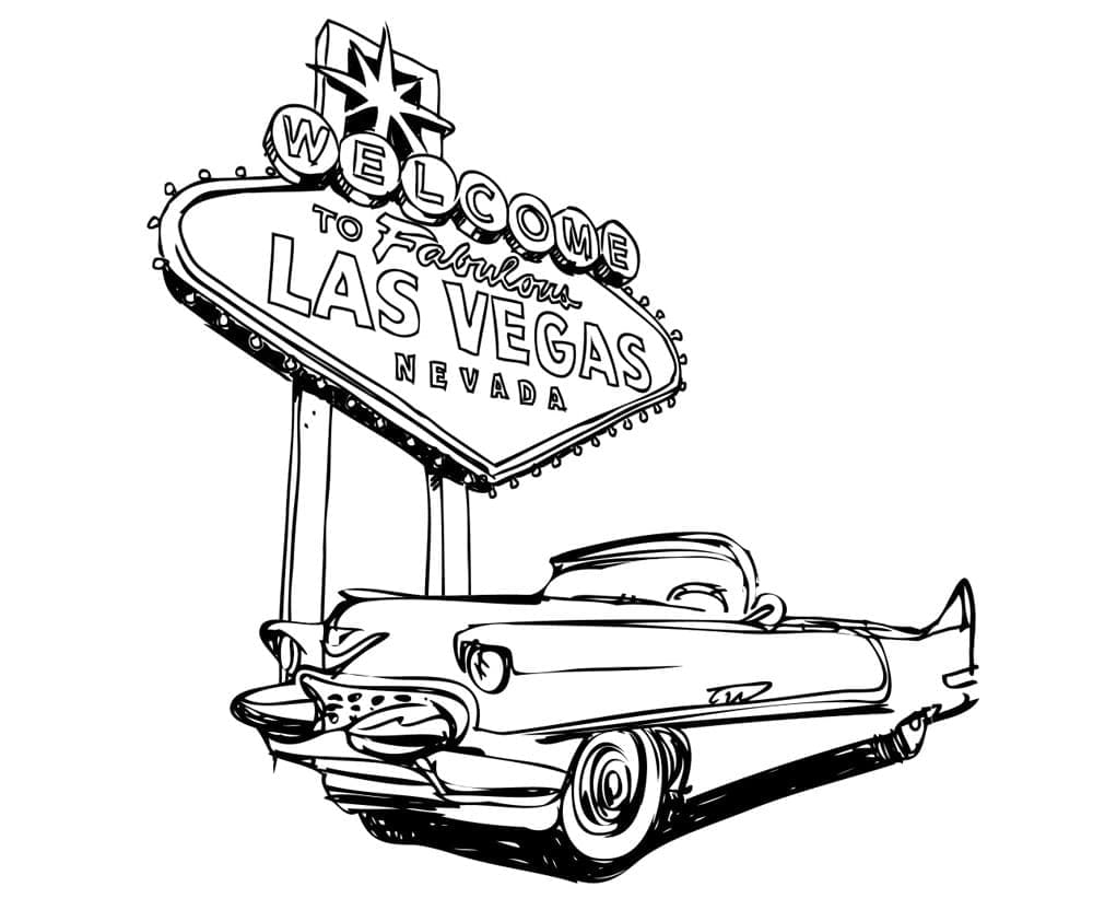 Drawing Of Las Vegas Coloring Page Download Print Or Color Online For Free 0731