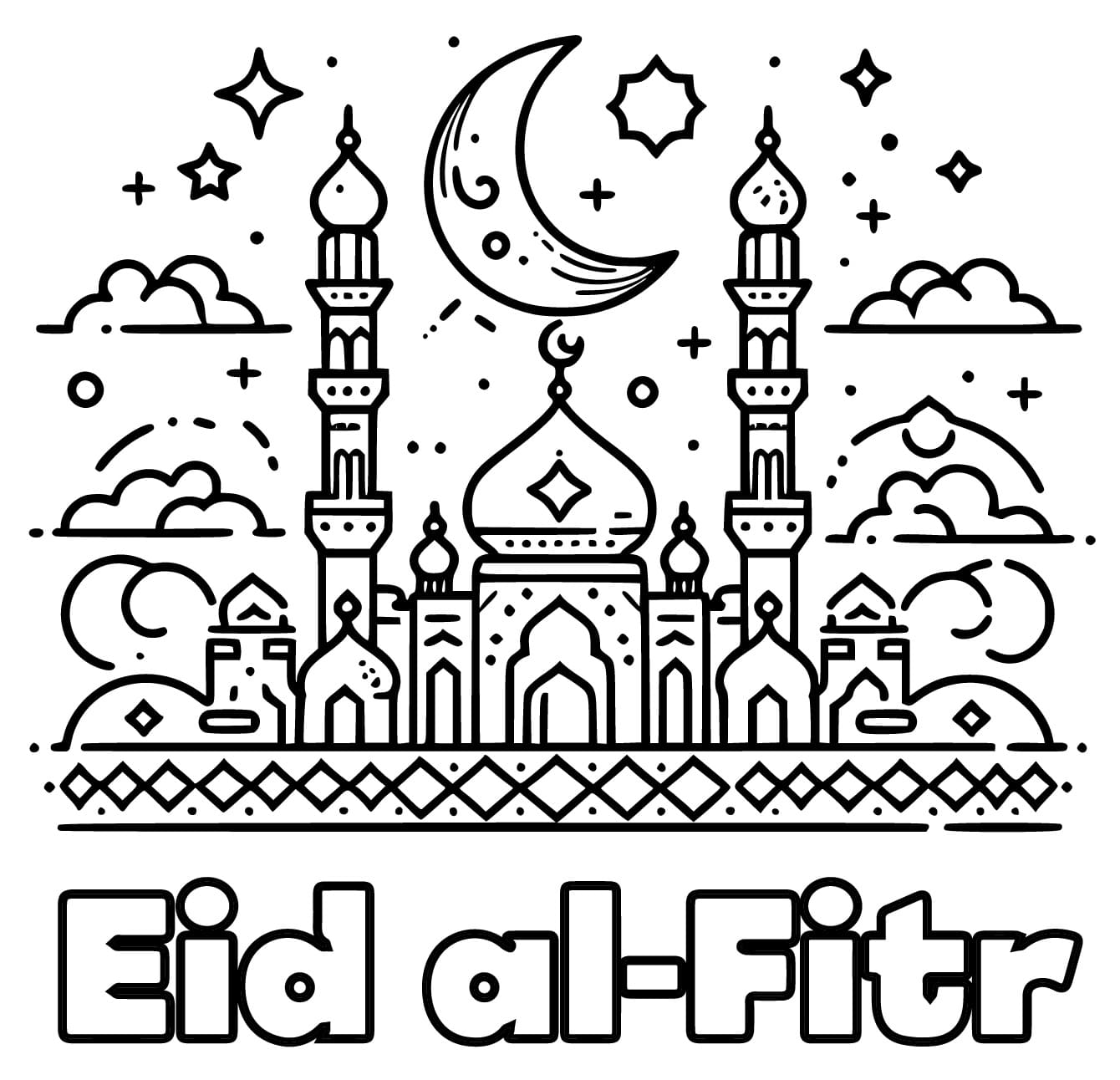 Eid al-Fitr Festival coloring page