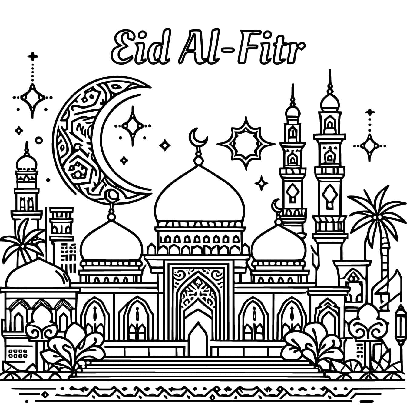 Eid al-Fitr to Print coloring page