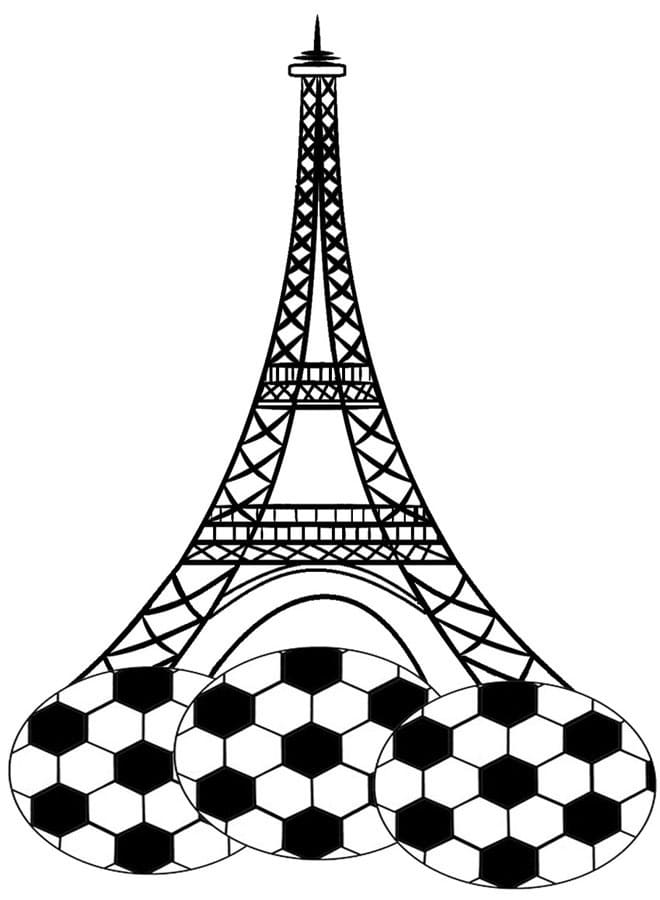 Eiffel Tower and Soccer Balls