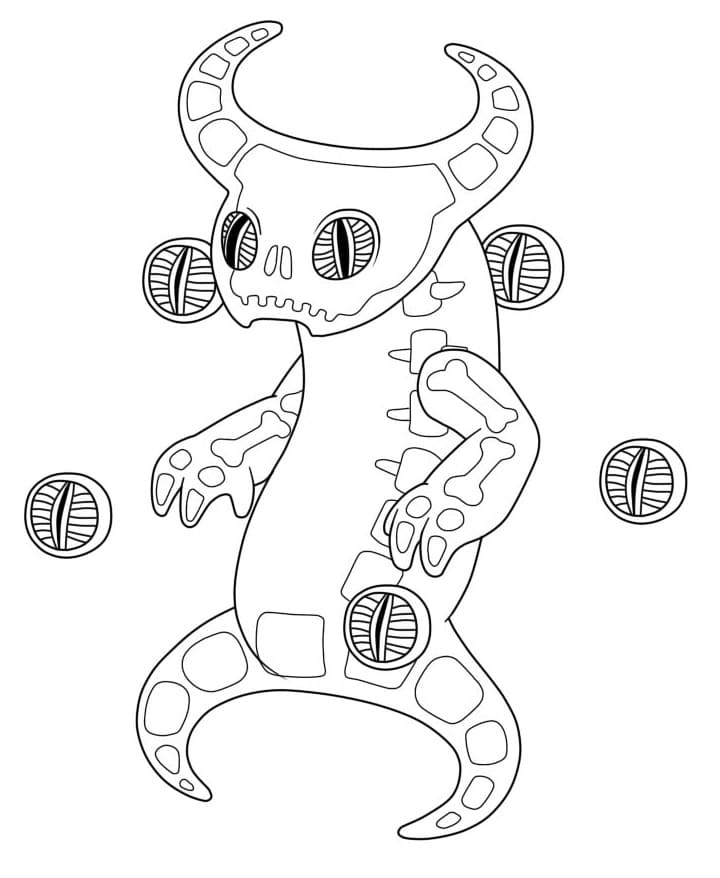 Epic Ghazt My Singing Monsters coloring page