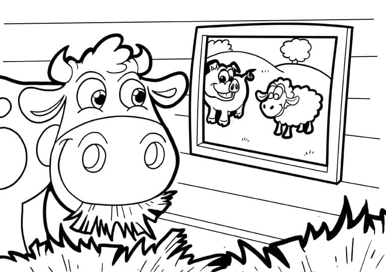 Farm Animals Free for Kids coloring page