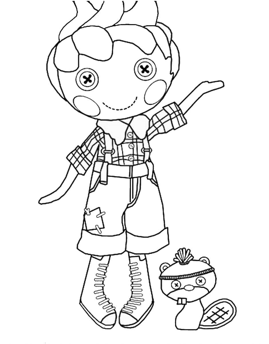 Forest Evergreen Lalaloopsy coloring page