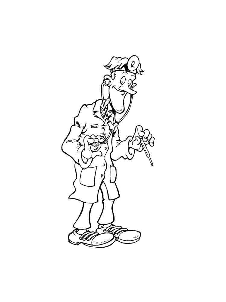 Free Doctor coloring page