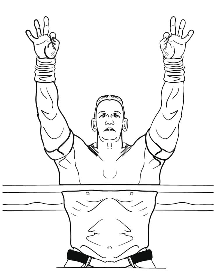 Free Drawing of John Cena