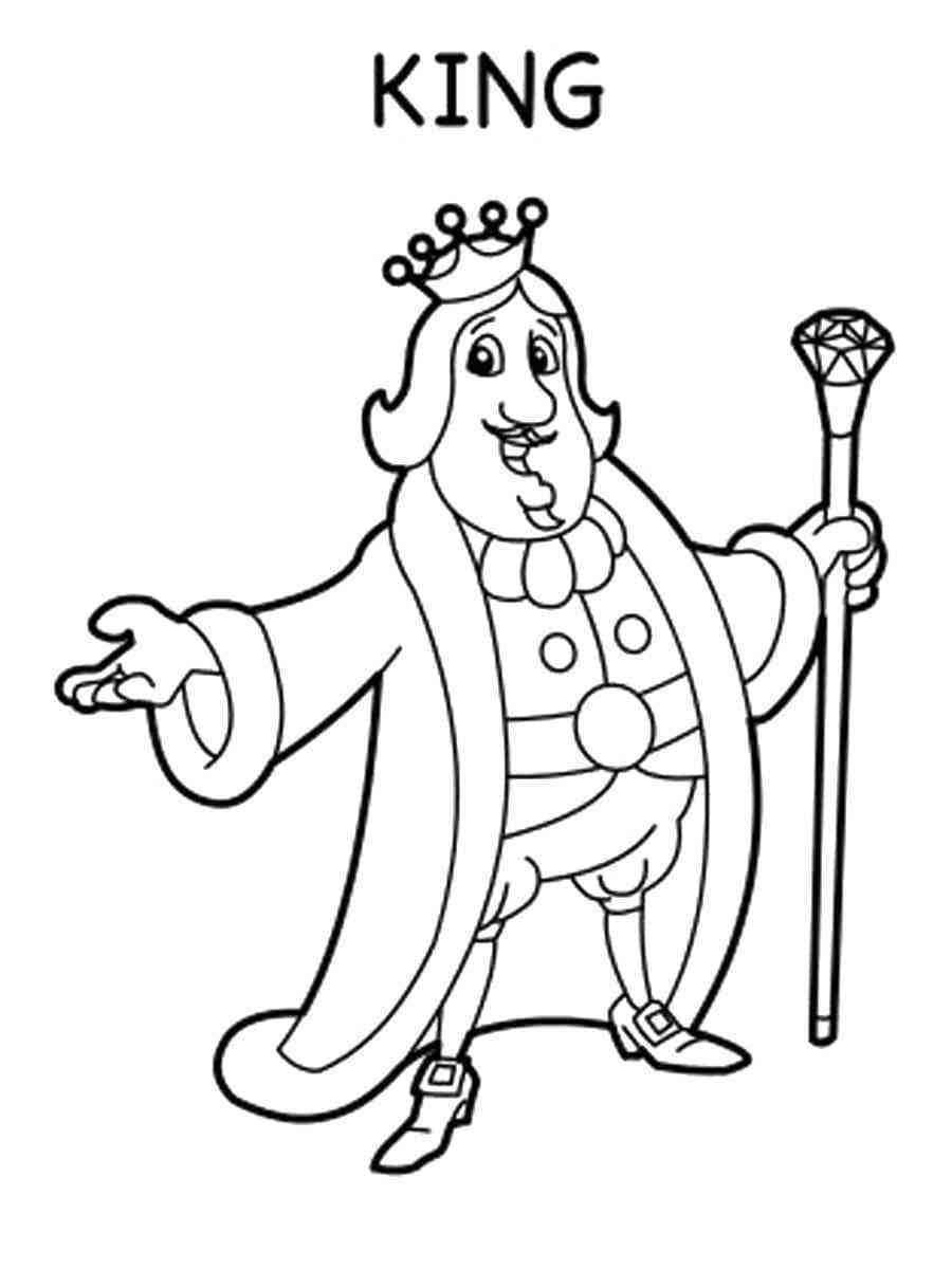 Free Drawing of King coloring page - Download, Print or Color Online ...