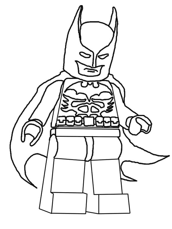 Free Drawing of Lego Batman coloring page