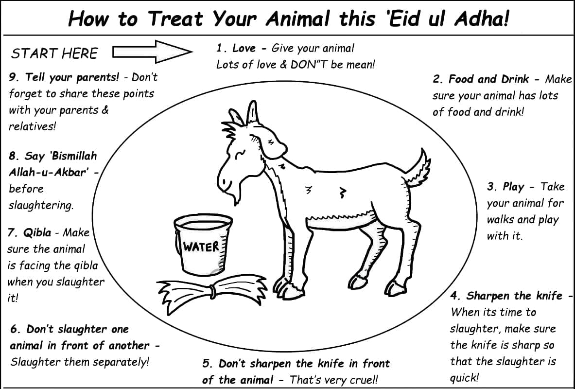 Free Eid al-Adha coloring page