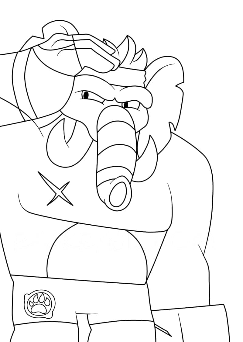 Free Goo Jit Zu coloring page