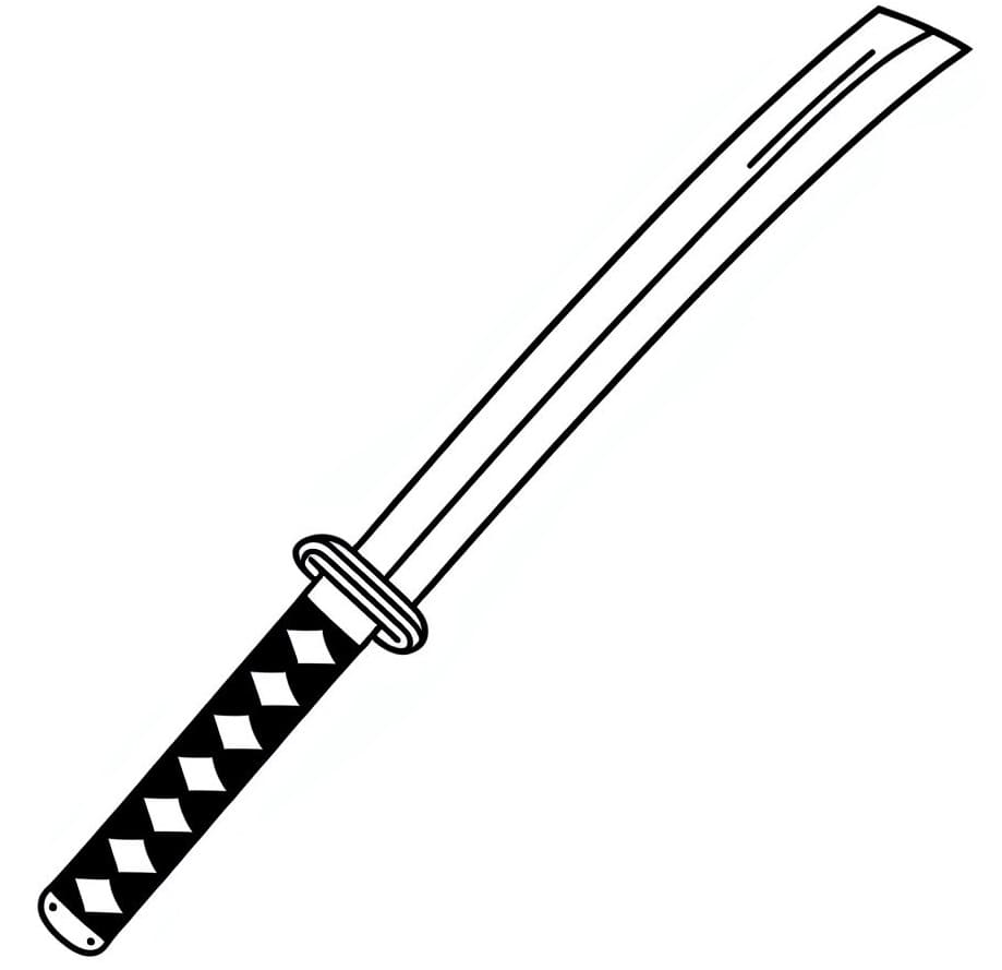 Free Katana coloring page - Download, Print or Color Online for Free