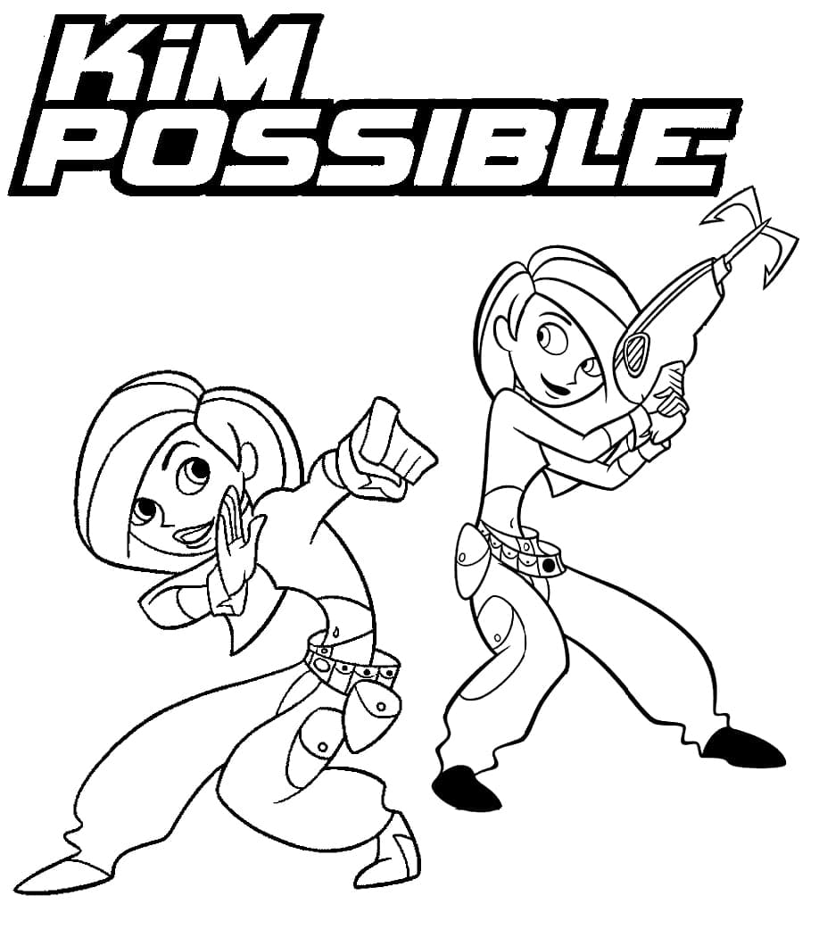 Free Kim Possible coloring page - Download, Print or Color Online for Free