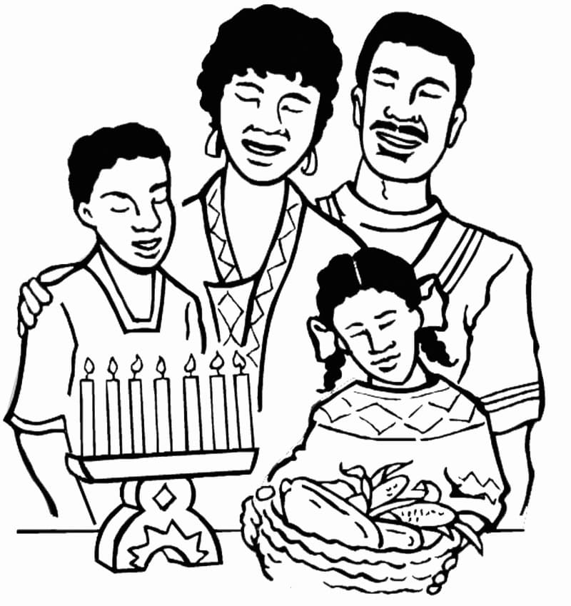 Free Kwanzaa coloring page